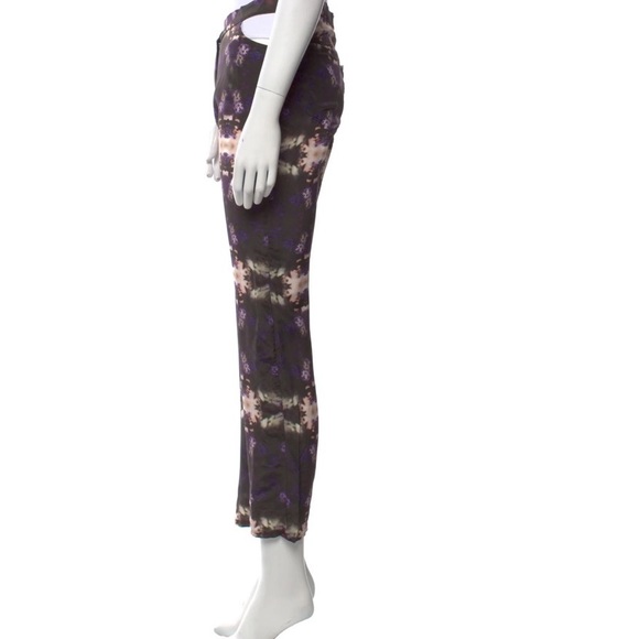 COLLINA STRADA Silk Straight Leg Pants with cut out - Picture 5 of 6